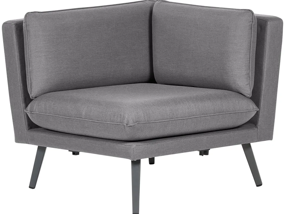 Ulkokalusteet<Beliani 5-Istuttava Ulkokulmasohva Kangas Harmaa Loretello