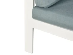 Cheap Beliani 5-Istuttava Ulkokulmasohvaryhma Alumiini Valkoinen/Vihrea Messina