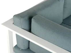 Cheap Beliani 5-Istuttava Ulkokulmasohvaryhma Alumiini Valkoinen/Vihrea Messina