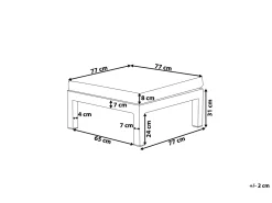Cheap Beliani 5-Istuttava Ulkokulmasohvaryhma Alumiini Valkoinen/Vihrea Messina
