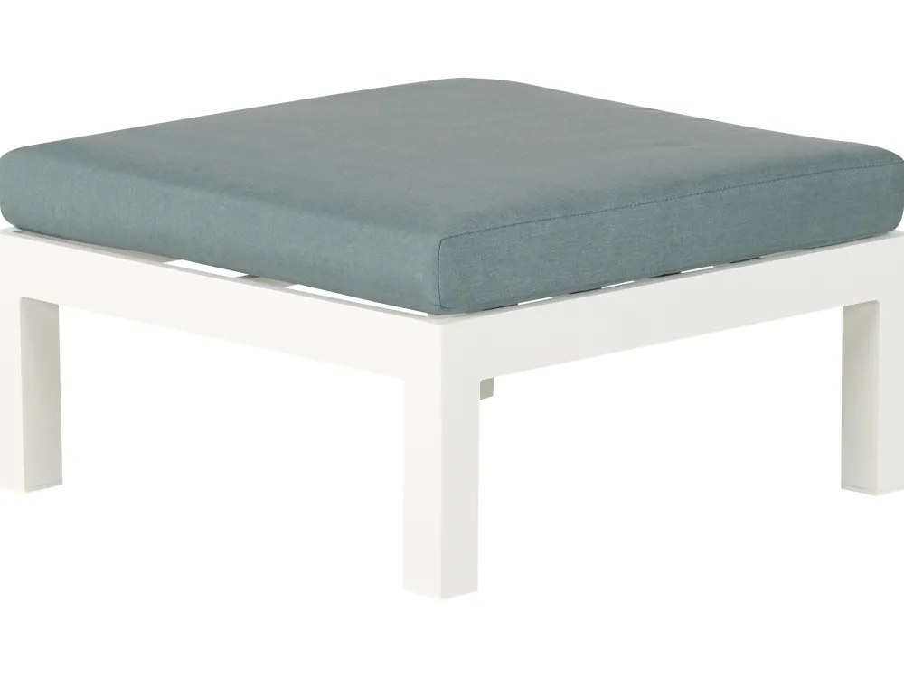 Cheap Beliani 5-Istuttava Ulkokulmasohvaryhma Alumiini Valkoinen/Vihrea Messina