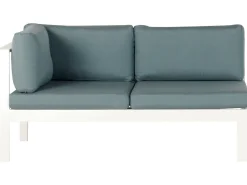 Cheap Beliani 5-Istuttava Ulkokulmasohvaryhma Alumiini Valkoinen/Vihrea Messina