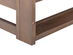 Store Beliani 5-Istuttava Ulkokulmasohvaryhma Sertifioitu Akaasia Tumma Puu Timor Ii