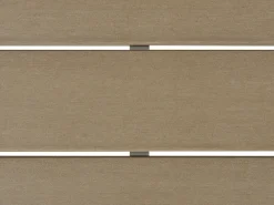 Cheap Beliani 5-Istuttava Ulkokulmasohvaryhma Alumiini Valkoinen/Beige Messina