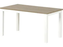 Cheap Beliani 5-Istuttava Ulkokulmasohvaryhma Alumiini Valkoinen/Beige Messina