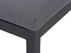 New Beliani 5-Istuttava Ulkokulmasohvaryhma Alumiini Musta/Harmaa Messina