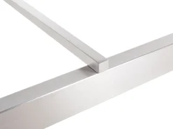 Ulkokalusteet<Beliani 8-Istuttava Ulkoruokailuryhma 3-Osainen Graniittitaso Tekstiilituolit Harmaa/Beige Grosseto