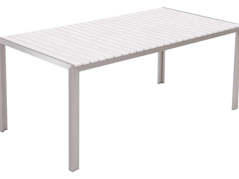 Ulkokalusteet<Beliani 6-Istuttava Ulkoruokailuryhma Alumiini Valkoinen Nardo