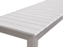 Ulkokalusteet<Beliani 6-Istuttava Ulkoruokailuryhma Alumiini Valkoinen Nardo