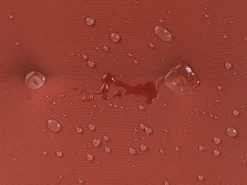 Ulkokalusteet<Beliani 8-Istuttava Ulkoruokailuryhma Aurinkovarjolla Akasiapuu Tummanpunainen Maui