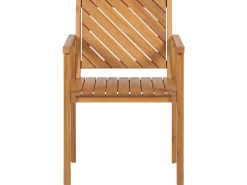 Online Beliani 4-Istuttava Ulkoruokailuryhma Akaasia Vaalea Puu Baratti