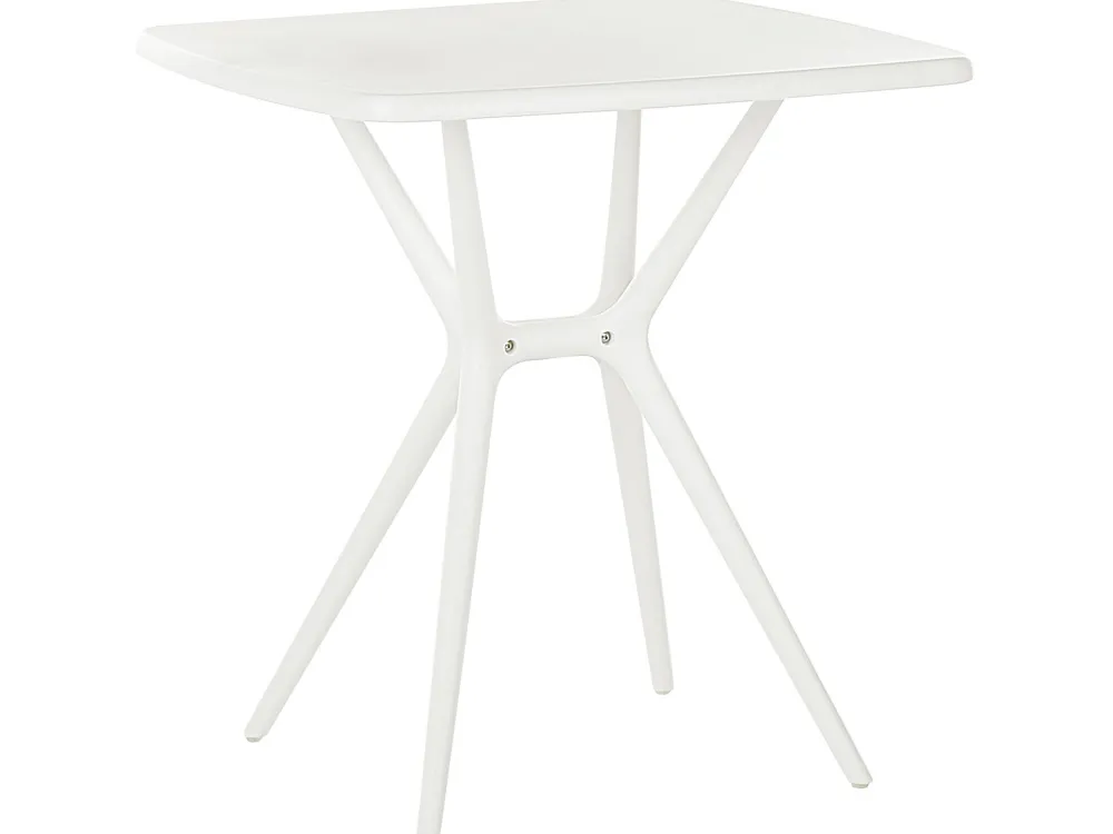 Ulkokalusteet<Beliani 4-Istuttava Ulkoruokailuryhma Muovi Turkoosi/Valkoinen Sersale/Vieste