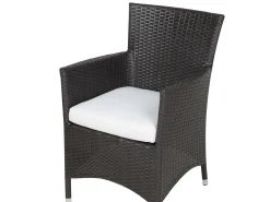 Ulkokalusteet<Beliani 8-Istuttava Ulkoruokailuryhma Polyrottinki Tummanruskea Italy