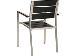 Ulkokalusteet<Beliani 6-Istuttava Ulkoruokailuryhma Alumiini Musta Vernio