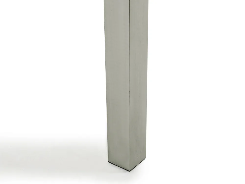 Cheap Beliani 8-Istuttava Ulkoruokailuryhma 3-Osainen Lasitaso Tekstiilituolit Valkoinen Grosseto