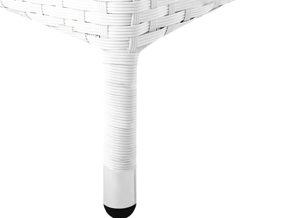 Cheap Beliani 8-Istuttava Ulkoruokailuryhma Polyrottinki Valkoinen Italy