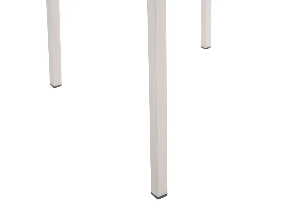 Best Sale Beliani 6-Istuttava Ulkoruokailuryhma Lasitaso Tekstiilituolit Beige Grosseto