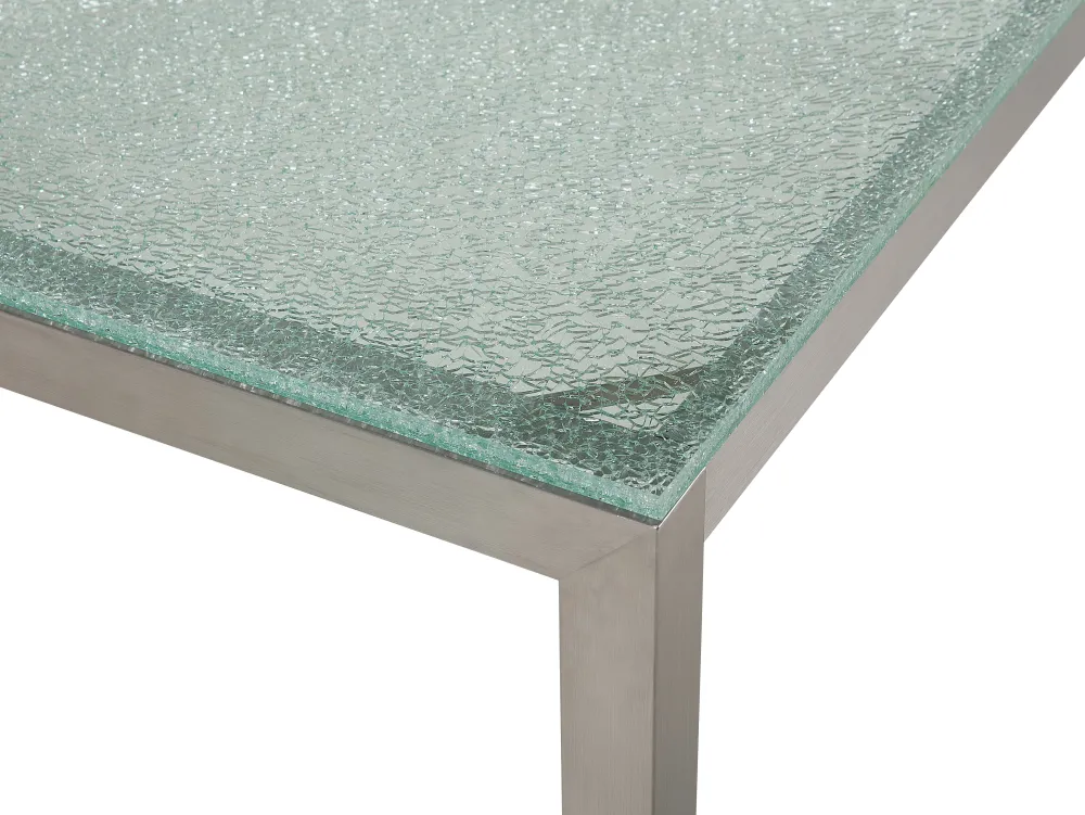 Best Sale Beliani 6-Istuttava Ulkoruokailuryhma Lasitaso Tekstiilituolit Beige Grosseto