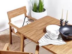 Flash Sale Beliani 4-Istuttava Ulkoruokailuryhma Vaalea Akasiapuu Fornelli