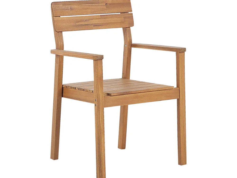 Flash Sale Beliani 4-Istuttava Ulkoruokailuryhma Vaalea Akasiapuu Fornelli