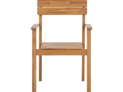 Flash Sale Beliani 4-Istuttava Ulkoruokailuryhma Vaalea Akasiapuu Fornelli