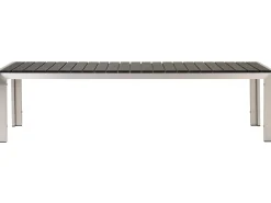 Ulkokalusteet<Beliani 6-Istuttava Ulkoruokailuryhma Alumiini Musta Nardo