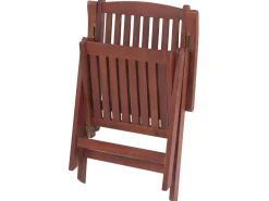 Ulkokalusteet<Beliani 6-Istuttava Ulkoruokailuryhma Aurinkovarjolla Tumma Akasiapuu Toscana