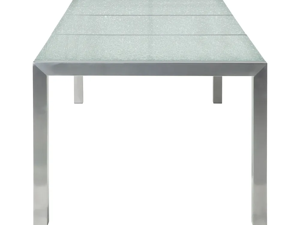 Cheap Beliani 6-Istuttava Ulkoruokailuryhma 3-Osainen Lasitaso Tekstiilituolit Musta Grosseto