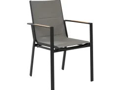 Discount Beliani 8-Istuttava Ulkoruokailuryhma Alumiini Musta/Harmaa Valcanetto/Busseto