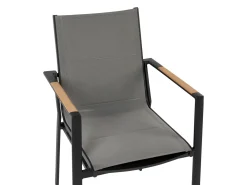 Discount Beliani 8-Istuttava Ulkoruokailuryhma Alumiini Musta/Harmaa Valcanetto/Busseto