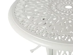 Ulkokalusteet<Beliani 4-Istuttava Ulkoruokailuryhma Alumiini Valkoinen Ancona