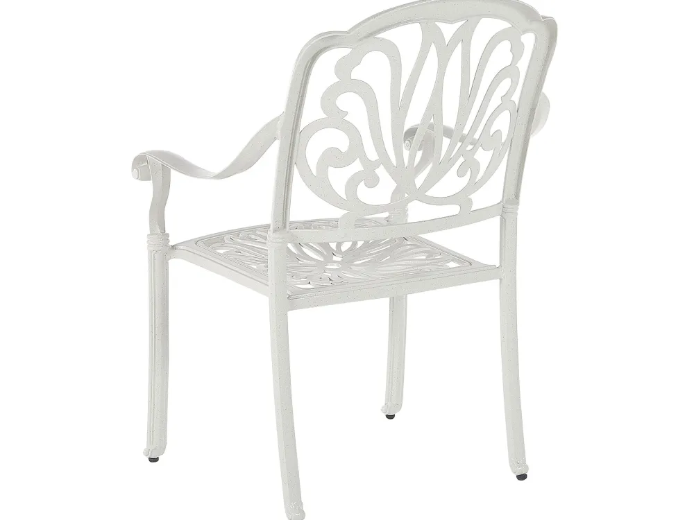 Ulkokalusteet<Beliani 4-Istuttava Ulkoruokailuryhma Alumiini Valkoinen Ancona