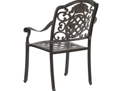 Ulkokalusteet<Beliani 4-Istuttava Ulkoruokailuryhma Aurinkovarjolla Alumiini Tummanruskea Salento