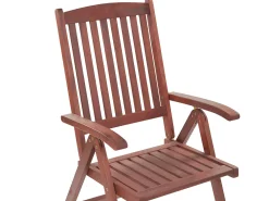 Discount Beliani 6-Istuttava Ulkoruokailuryhma Akasiapuu Sininen Toscana