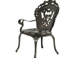 Best Beliani 4-Istuttava Ulkoruokailuryhma Aurinkovarjolla Alumiini Ruskea Sapri