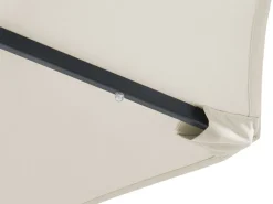 Best Beliani 4-Istuttava Ulkoruokailuryhma Aurinkovarjolla Alumiini Ruskea Sapri