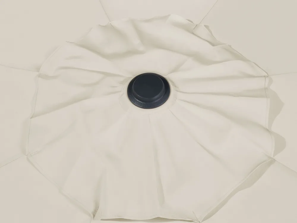 Best Beliani 4-Istuttava Ulkoruokailuryhma Aurinkovarjolla Alumiini Ruskea Sapri