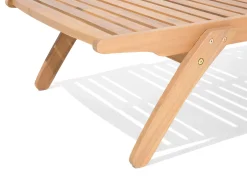 Ulkokalusteet<Beliani 8-Istuttava Ulkoruokailuryhma Ja Aurinkotuolit Akaasia Vaalea Puu Cesana