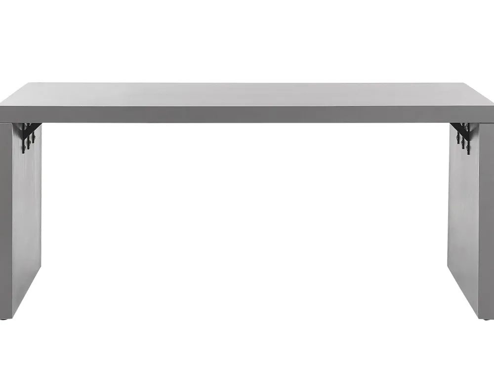 Flash Sale Beliani 6-Istuttava Ulkoruokailuryhma Kuitusementti U-Muoto Harmaa Taranto