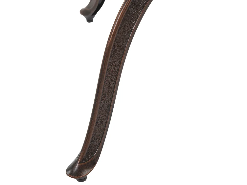 Clearance Beliani 4-Istuttava Ulkoruokailuryhma Alumiini Grilli Tummanruskea Manfria