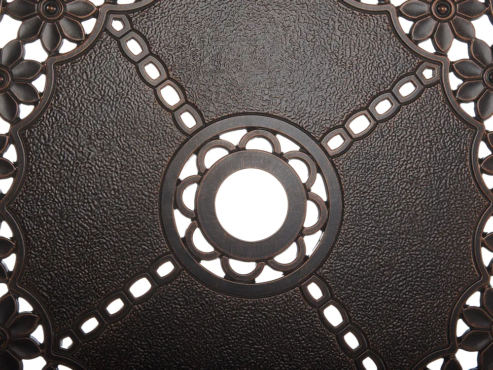 Clearance Beliani 4-Istuttava Ulkoruokailuryhma Alumiini Grilli Tummanruskea Manfria