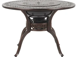 Clearance Beliani 4-Istuttava Ulkoruokailuryhma Alumiini Grilli Tummanruskea Manfria