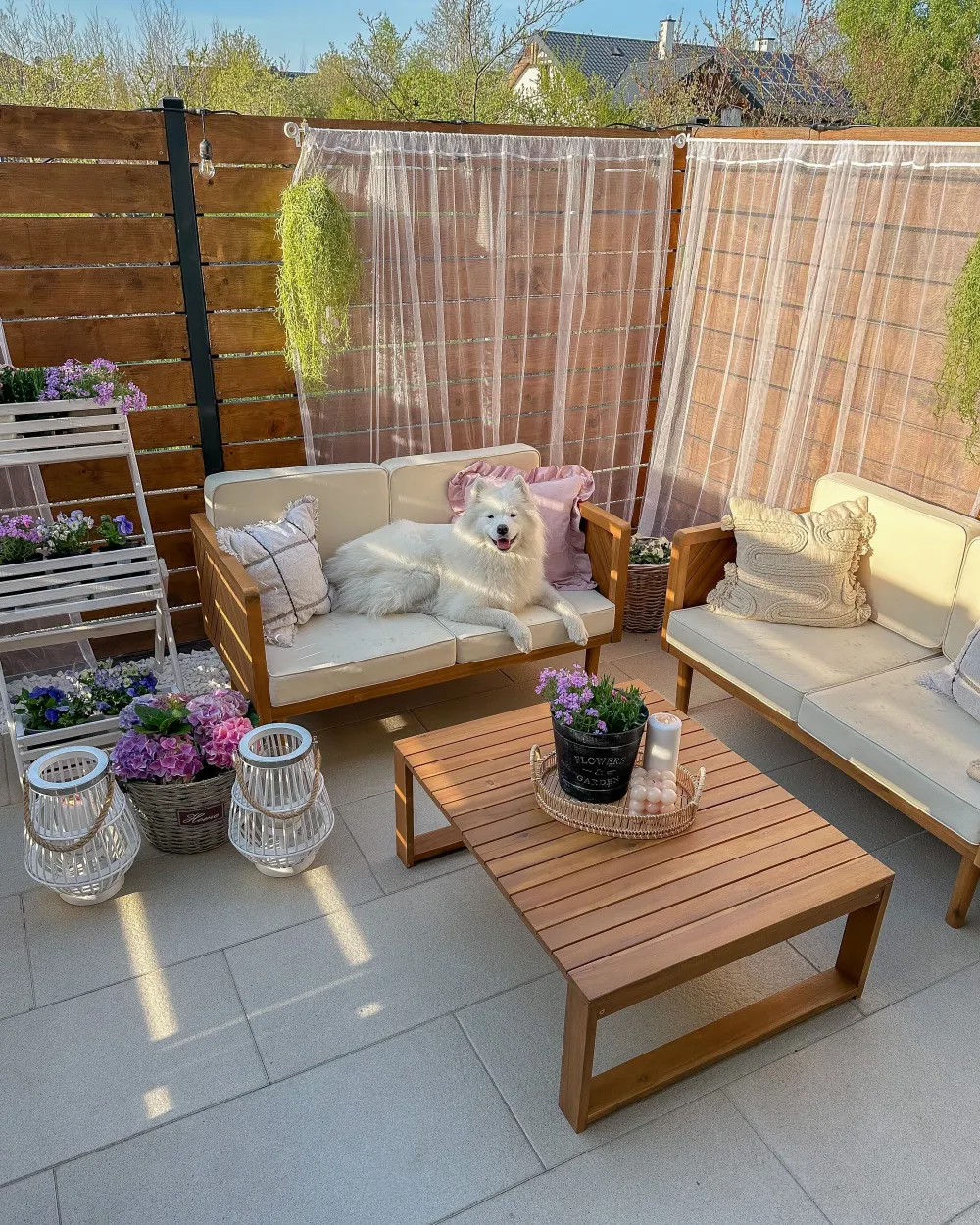 Best Sale Beliani 2-Istuttava Ulkosohva Akasiapuu Valkoinen Baratti