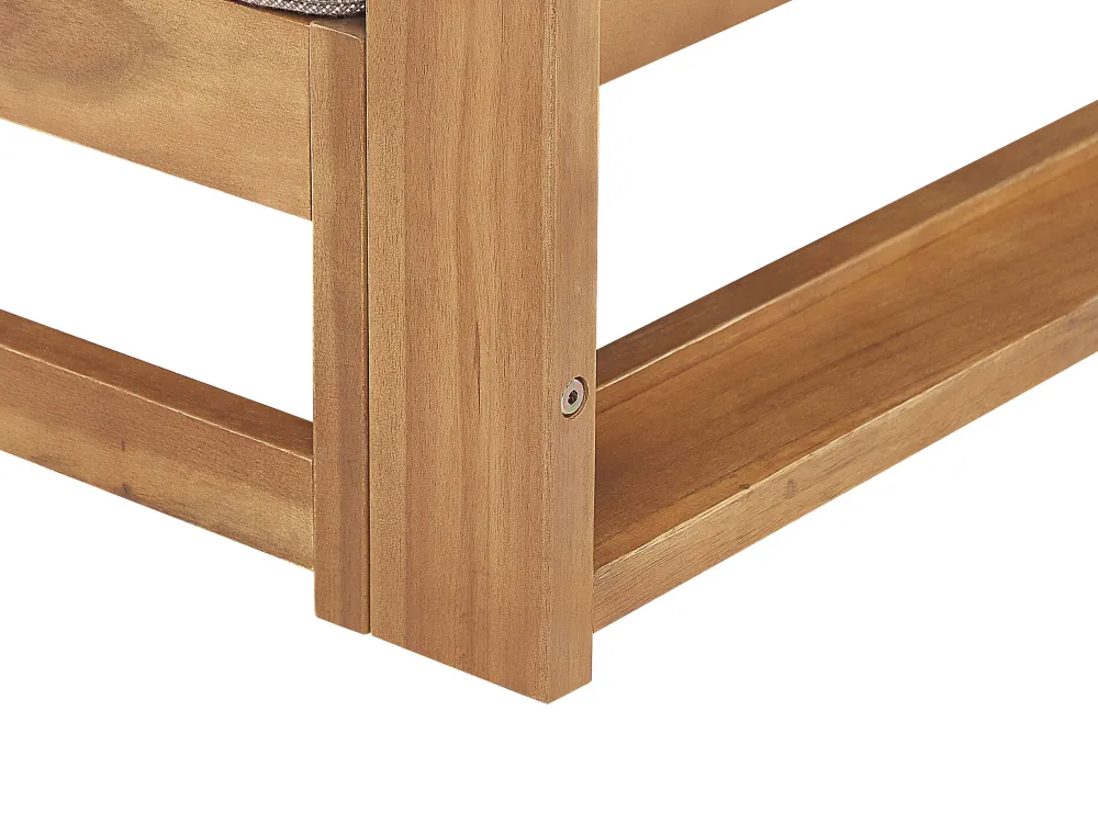 Ulkokalusteet<Beliani 2-Istuttava Ulkosohva Akasiapuu Ruskeanharmaa Trani