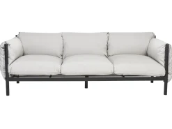 Ulkokalusteet<Beliani 3-Istuttava Ulkosohva Alumiini Vaaleanharmaa Esperia