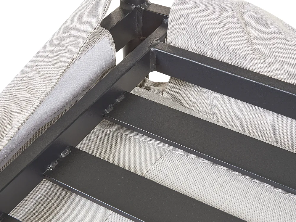 Ulkokalusteet<Beliani 3-Istuttava Ulkosohva Alumiini Vaaleanharmaa Esperia