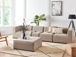 Store Beliani 4-Istuttava Ulkosohva Ja Rahi Kangas Beige Arezzo