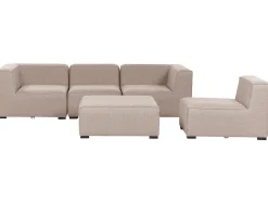 Store Beliani 4-Istuttava Ulkosohva Ja Rahi Kangas Beige Arezzo