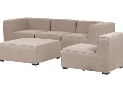 Store Beliani 4-Istuttava Ulkosohva Ja Rahi Kangas Beige Arezzo