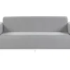 Ulkokalusteet<Beliani 3-Istuttava Ulkosohva Kangas Vaaleanharmaa/Valkoinen Rovigo